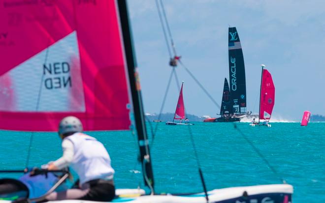 Hobie Junior Wave Regatta – America's Cup Endeavour Race © David Brookes